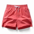 thumbnail image 4 of Inglocry Running Shorts for Women - Athletic Quick Dry Sports Womens Shorts High Waisted Gym Workout Black Shorts with Pockets Watermelon Red XL, 4 of 5