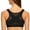 Black, variant on MELENECA Female Front Closure Wirefree Posture Bra for Women Black 34B
