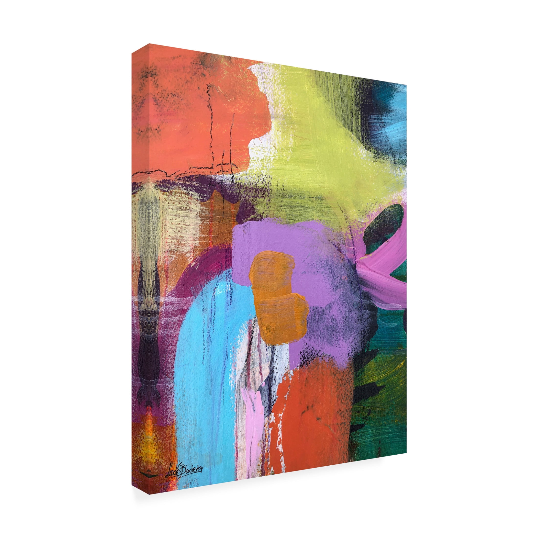 Canvas Wall Art - Linda S. Blackerby 'Suburban Eden 2' Wall Art for Living Room, Bedroom, or Office Décor by Trademark Fine Art - 18 x 24 Inches