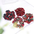 thumbnail image 3 of Vogacara Retro Christmas Hair Rope Plaid Tie Hair Streamer Colorful Festival Tocado Elegante Christmas Scrunchies Elástico Accesorios para el cabello Cuidado del cabello Vogacara CE001746-00, 3 of 6