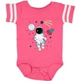 thumbnail image 3 of Inktastic Astronaut the Moon Spaceship and Shooting Star for Light Colors Boys or Girls Baby Bodysuit, 3 of 5
