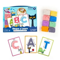 Educational Insights Pete the Cat Playfoam Shape & Learn Pete the Cat Groovin' Alphabet Set with 8 Playfoam Bricks, 13 Double-Sided Cards, Gift for Kids Ages 3