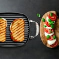 thumbnail image 4 of Outset Cast Iron Grill Pan With Ridges, 8.5” x 14.25” x 1.5” Pan for BBQ and Stovetop, 4 of 7