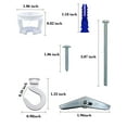 thumbnail image 4 of NACETURE Swivel Swag Ceiling  Hooks -Zinc Alloy for Hook Plant、Decor、lantern、wind chimes  (White 4 Pcs), 4 of 7