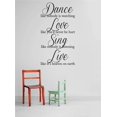 thumbnail image 1 of Family Sing Like nobody Listening Cute Quotes & Sayings Wall Decal Decoration Sing like nobody listening Quote Text Lettering Lasts Years and Easily Removable - Size: 15 In(W) x 30 In(H), 1 of 3