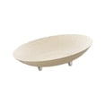 thumbnail image 4 of Abbracc Fruit Bowl Decorative Non Slip Fruit Plate for Vegetables Pineapples Popcorn cream large, 4 of 9