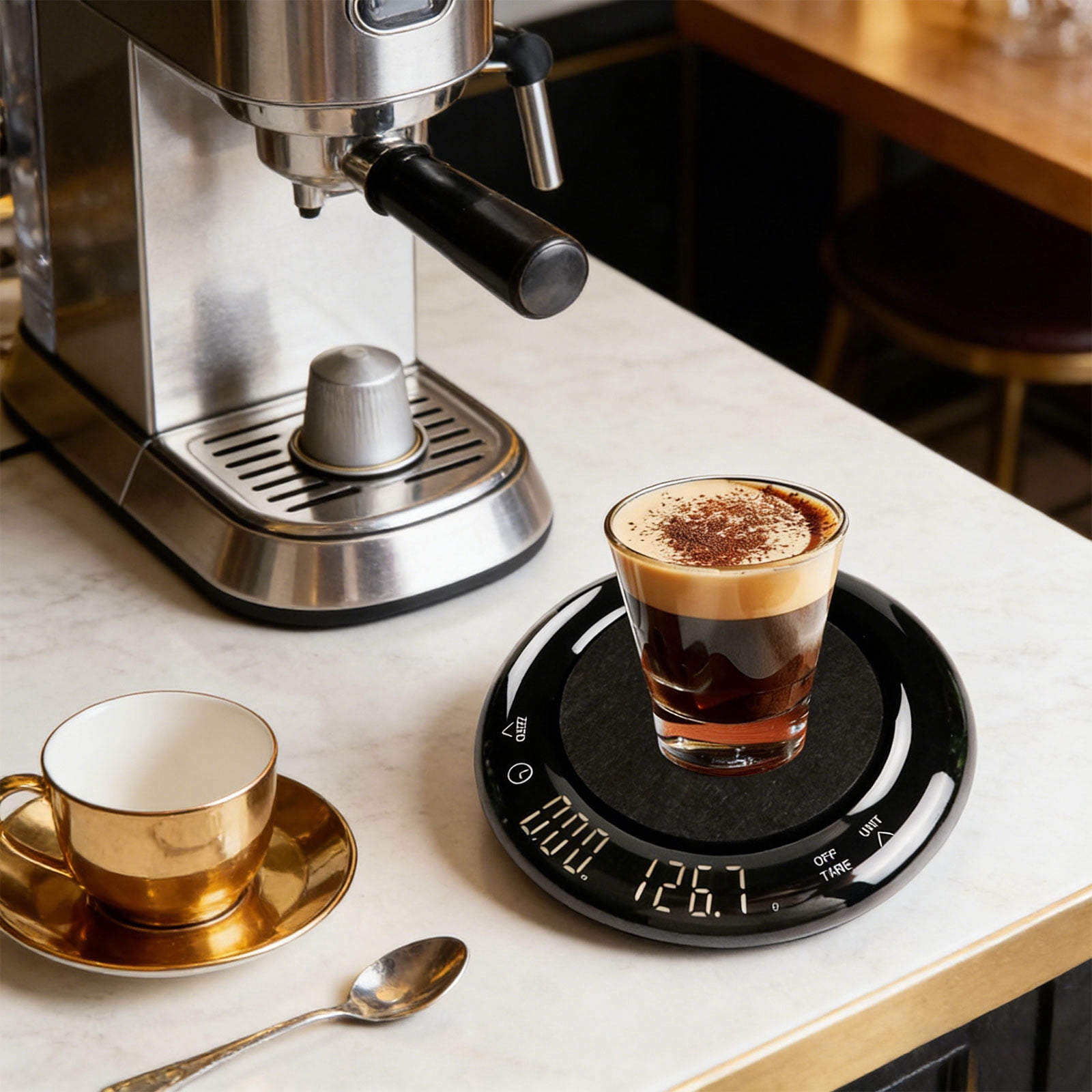 Digital Scale for Coffee with Anti Slip Base and Large LCD Display