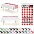 thumbnail image 3 of Grandipity Red Gingham 6 Pack Checkered Premium Disposable Plastic Table Runner 14 x 108 Inch. Table Runner for Dinner Parties & Events, 3 of 4