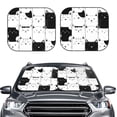 thumbnail image 6 of Lsque Doodle Cute Cat 2 PCS Windshield Sun Shade | CarFoldable Window Covers | Car Accessories Reflect UV for Universal Cars SUV Truck | Medium, 6 of 7