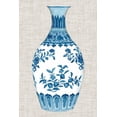 thumbnail image 2 of McCavitt, Naomi 23x32 White Modern Wood Framed Museum Art Print Titled - Ming Vase on Linen III, 2 of 4