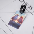 thumbnail image 5 of Luggage Tags for Suitcases, Heart Sky Bird Couple Leather Bag Luggage Tags ID Label Tags Privacy Protection Travel Bag Labels, 5 of 6