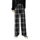 thumbnail image 4 of Pantalones a cuadros en blanco y negro para mujer, de primavera y otoño, de cintura alta, holgados, rectos, con drapeado, informales, para fregar el suelo, pantalones de pierna ancha, 4 of 6