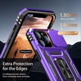 thumbnail image 5 of for iPhone 13 Pro Max Case with Screen Protector,Sliding Camera Cover,-Grade Cover with  Stand Phone Case 6.7" Purple, 5 of 12