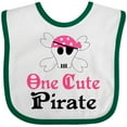thumbnail image 3 of Inktastic Girls Cute Pirate Girls Baby Bib, 3 of 4