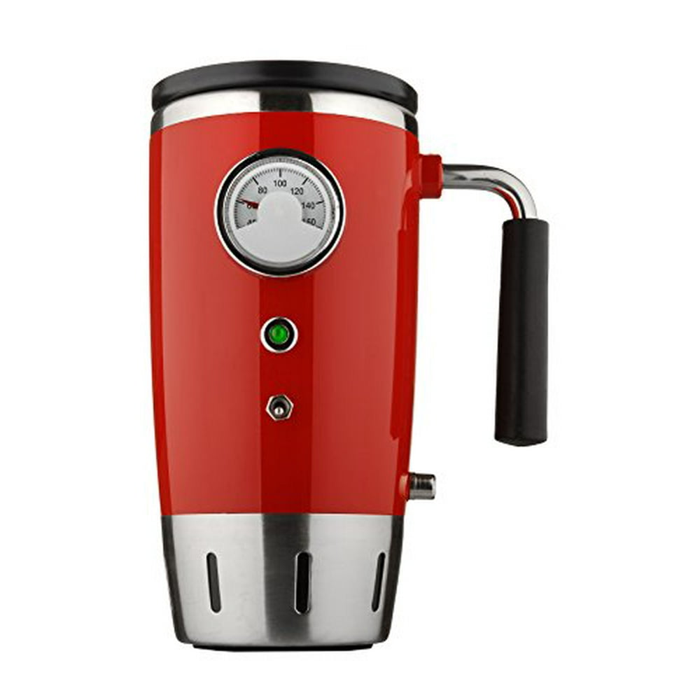 12V Auto Heated Retro Travel Mug (Red)