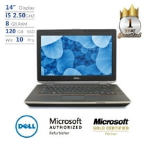 Restored Dell Latitude E6420, Intel Core i5, 8GB, 120GB SSD, 14” Display, Win 10 Pro Laptop ( by Microsoft Authorized )