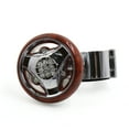 thumbnail image 4 of Unique Bargains Durable Plastic Metal Power Handle Steering Wheel Knob w Rhinestone Decor Silver Tone Brown Silver Tone, 4 of 4