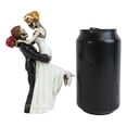 thumbnail image 6 of Love Never Dies Day Of The Dead Wedding Skeletons Groom Lifting Bride Figurine, 6 of 7