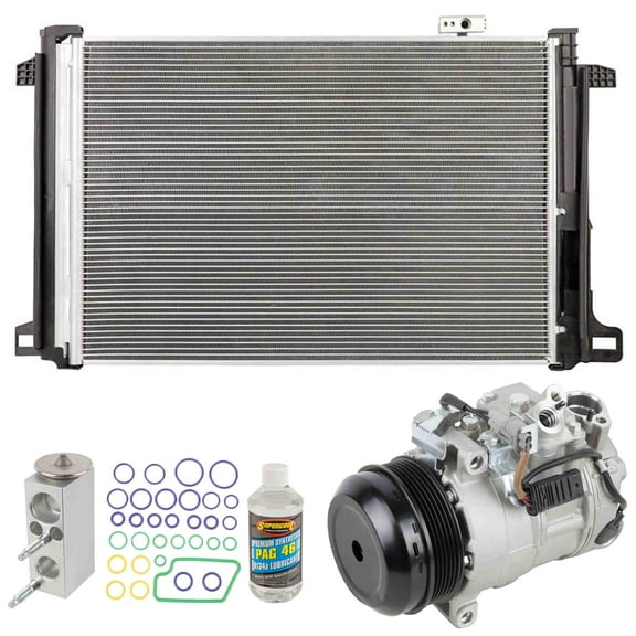 For Mercedes-Benz C250 2012-2015 A/C Kit w/ AC Compressor Condenser & Drier - BuyAutoParts