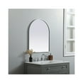 thumbnail image 3 of Metal Frame Arch Mirror 24x30 Inch in Silver, 3 of 9