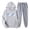 Light Gray, variant on Trapstar Hoodies for Women Sets Long Sleeve Graphic Sweatshirts Loose Trapstar Street Hip-hop Pullover Sweatshirts+Sweatpants Women Set of 2 Classic Sweatshirts(Gray, L)