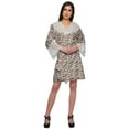 thumbnail image 3 of Moomaya Cotton Robe Plus Size Women Dressing Gown Printed Nightwear With Lace, 3 of 6