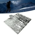 thumbnail image 4 of Rain Ponchos, Convenient Practical CPP Aluminum Film Waterproof Windproof Emergency Ponchos  For Travel For Field Exploration, 4 of 8