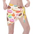 thumbnail image 2 of Wukai Color Donut Women’s Short Sarongs Beach Wrap Bikini Bottom Short Skirt Chiffon Scarf for Swimwear, 2 of 4
