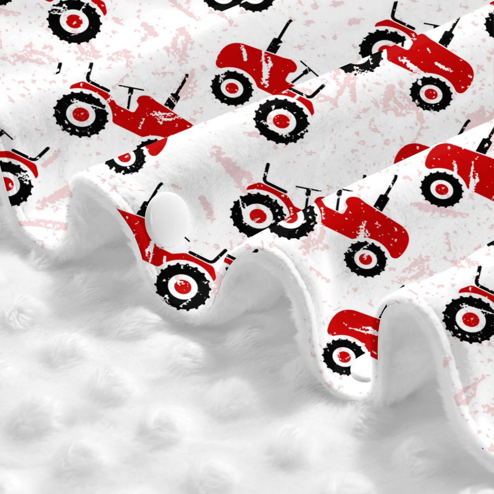 Car Seat Cover Baby - Red Wheeled Tractors Breathable Infant Car Seat Cover for Baby Carseat, Lightweight Comfort Baby Essentials Must Haves Newborn Stuff for Girl Boy