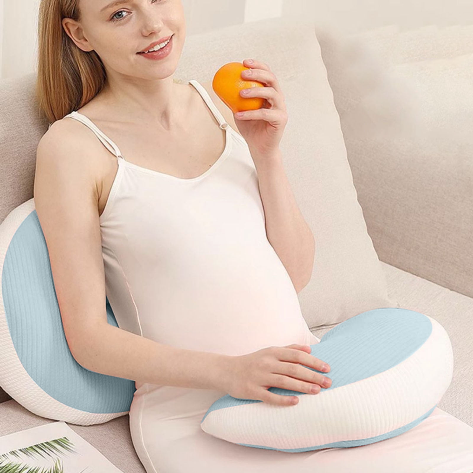 U Shaped Pregnancy Pillow Maternity Support for Belly Back Comfort Lightweight Side Sleeping Versatile Body Pillow for Pregnant Women