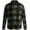 Green, variant on Bobcat Men's Flannel Shirt - Micro Polar Woven Long Sleeve Button Down Shirts for Men (Sizes: S-XL)