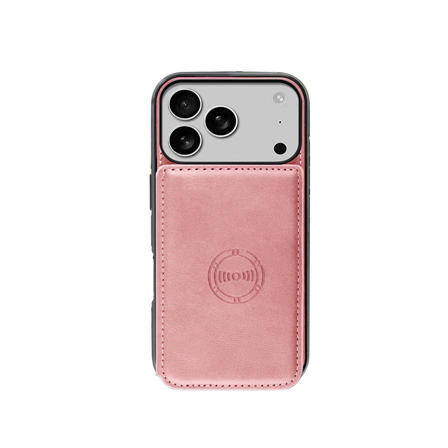 Classic Leather Card Holder Wallet Case for iPhone 17 Pro Max - Pink