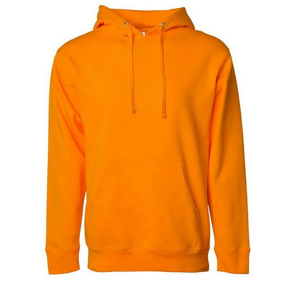 Independent Trading SS4500 Midweight Hooded Pullover Sweatshirt-Safety Orange-4X
