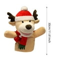 thumbnail image 3 of Christmas hand puppet reindeer - Soft Holiday Hand Puppet for Kids, Interactive Storytelling Toy, Christmas Party Favor for Classroom & Family Fun (Size/Style as Pictured), 3 of 5
