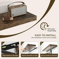 thumbnail image 6 of 24Inch Floating Shelves for Wall 2 Pack Shelves for Bedroom|Kitchen|Bathroom Wall Mounted Rustic Wood Floating Shelf with Invisible Brackets, 6 of 12