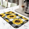 thumbnail image 2 of 2 Pack Washable Rubber Sunflower Cute Floral Dish Drying Mats for Kitchen Counter Home Large Coffee Bar Pad Accessories and Decor for Utensils Stemware (2pcs 18''x24''+19.5''x12''), 2 of 6