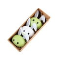 thumbnail image 6 of Chidian Bunny Rabbit Tabletop Ornaments Home Party Table Centerpieces Green and White, 6 of 10
