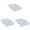 White 3PCS, variant on Fast Drawing Eyebrow Design Ruler Microblading Mapping Tool Shaping Makeup Drawing Ruler Supplies Reuse 5cm