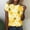 Yellow#8, variant on GaThRRgYP Womens Tops Trendy,T Shirts for Women Tops Summer,Women's Casual Round Neck Printed Short Sleeved Top Yellow XXL