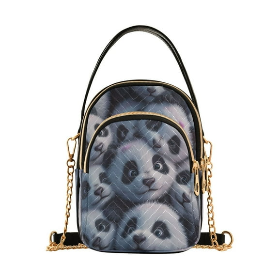 DIXRUYEE Cross Body Fashion Shoulder Waist Purse Bags The Panda Pile Pocket Handbags