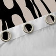 thumbnail image 4 of Erosebridal Brown Black Stripe Blackout Curtains Set of 2 (52x84 Each),Modern Abstract Geometric Line Window Curtains For Men Women, 4 of 7