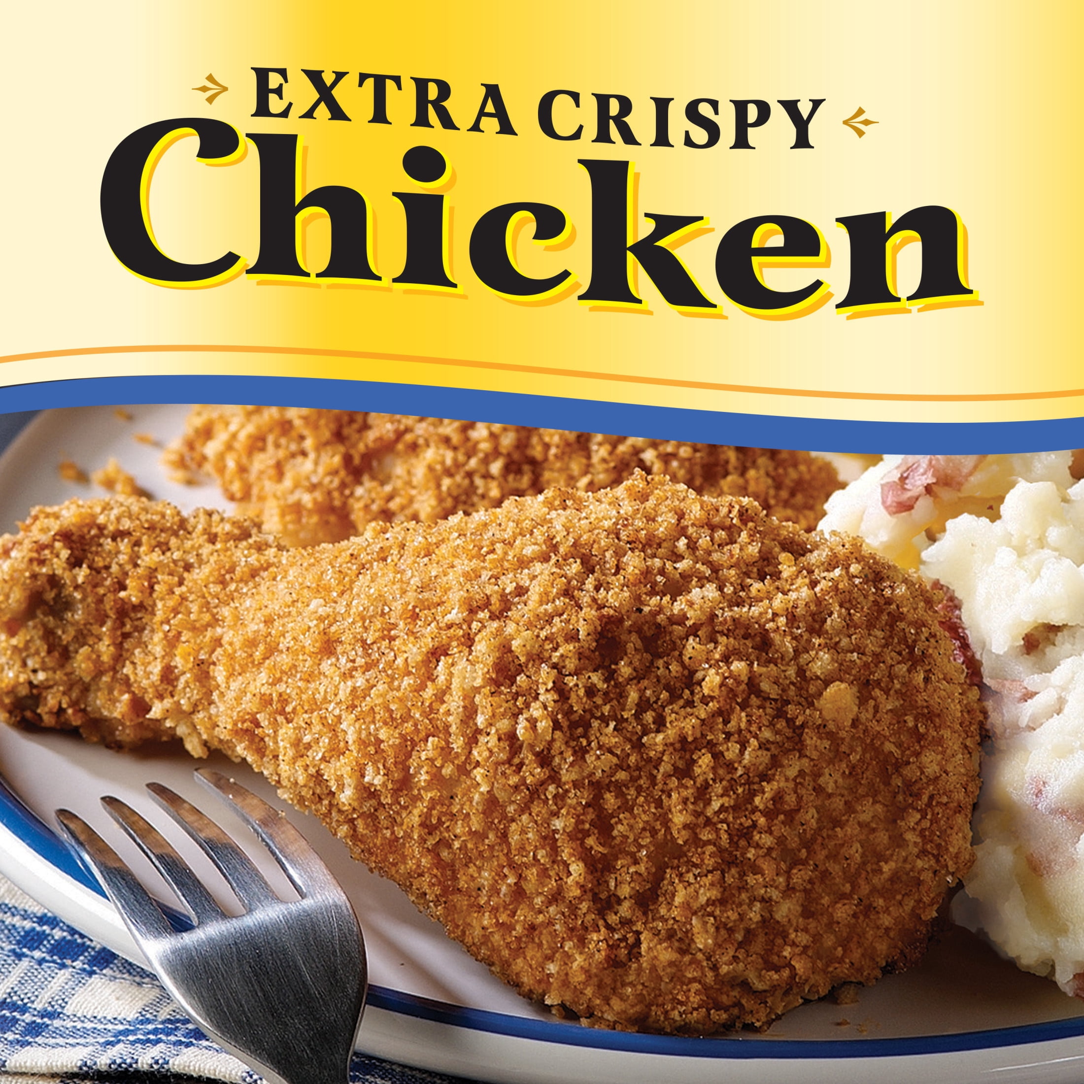 Oven Fry Extra Crispy Seasoned Coating Mix for Chicken, 4.2 oz Box