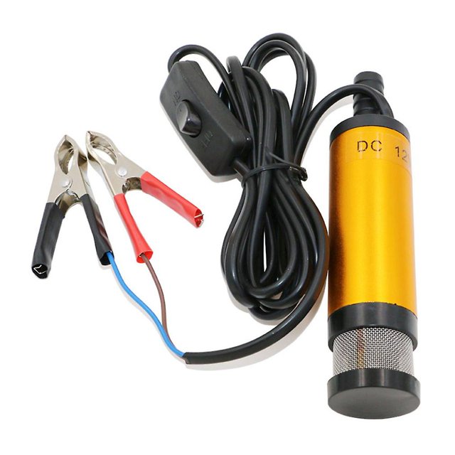 Mini bomba sumergible eléctrica portátil de 12v CC/38mm para bombas, aceite diésel, agua, carcasa de aleación de aluminio, 12l/min ZefeiWu 8390614808454