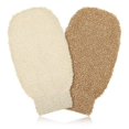 Jieluotekeji 2 Pieces Of Shower Gloves, Natural Fiber Environmentally Friendly Exfoliating Tool