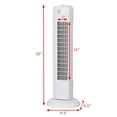 thumbnail image 4 of Topbuy 28" Oscillating Tower Fan 3 Wind Outlet Speed Space Cooling 35W White, 4 of 8