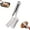 Silver, variant on Stainless Steel Grill Clamp,New Anti-Scald Multi-Functional Stainless Steel Barbecue Clamp for Flipping Steak Fish Bread Hamburger BBQ Pizza