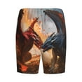 thumbnail image 7 of Daiia Lava Dragon Mens Woven Stretch Pajama Short,Short Pajama Pants-Large, 7 of 7