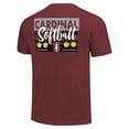 thumbnail image 3 of Unisex Cardinal Stanford Cardinal Gritty Softball Bats Comfort Colors T-Shirt, 3 of 3