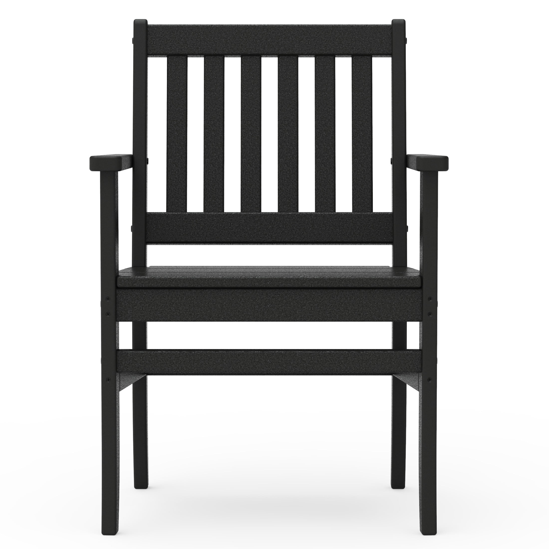 Better Homes & Gardens by POLYWOOD Southlake Outdoor Dining Arm Chair (2 Chairs) in Black