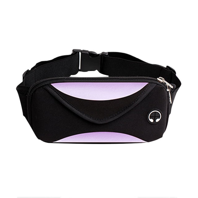 Riñonera para correr, resistente al agua, soporte para teléfono para correr, para mujeres, hombres, jogging, senderismo, fitness, morado